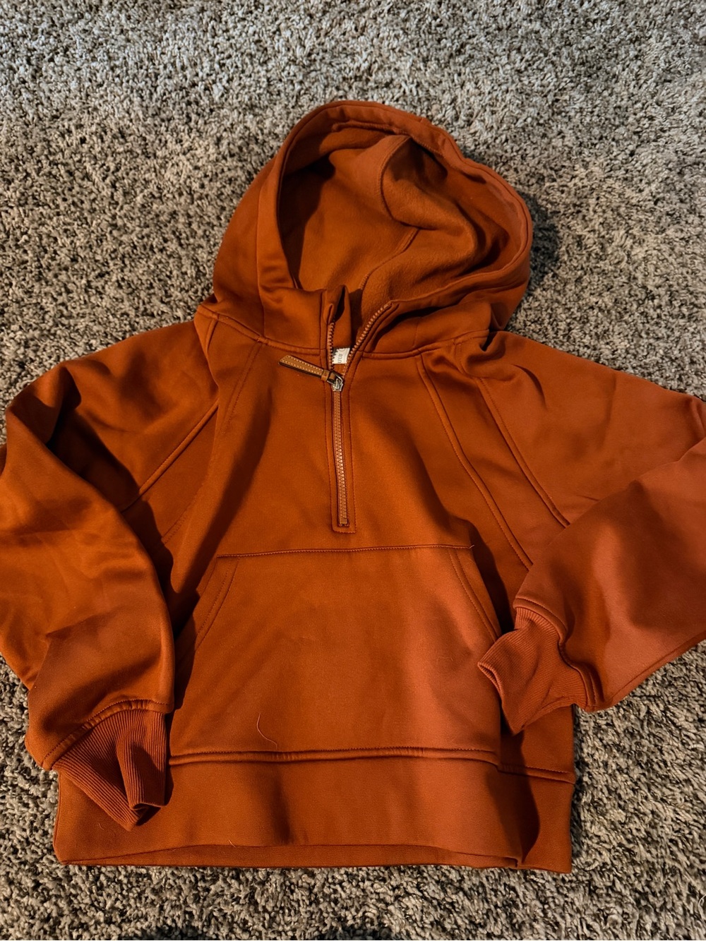 Ulu Rust Orange Full-Zip Hoodie
